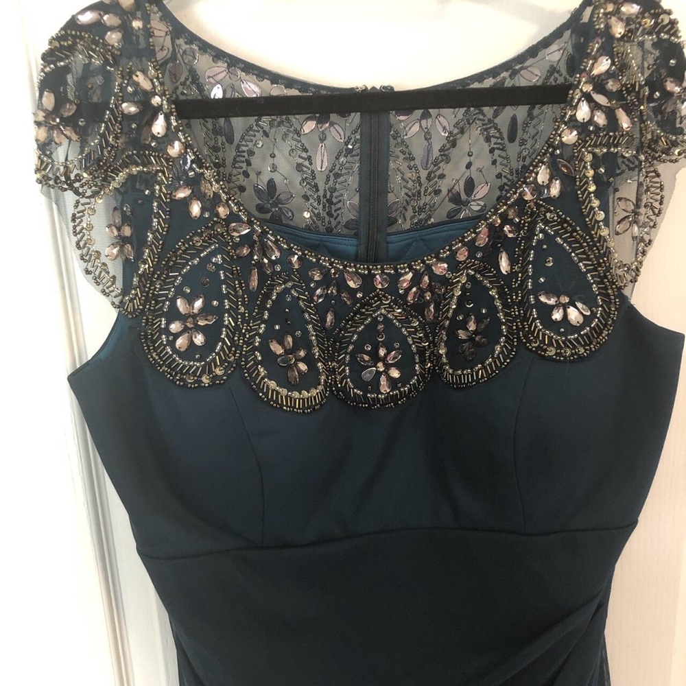 Beautiful Forest Green embellished gown in new condition. Only worn once.